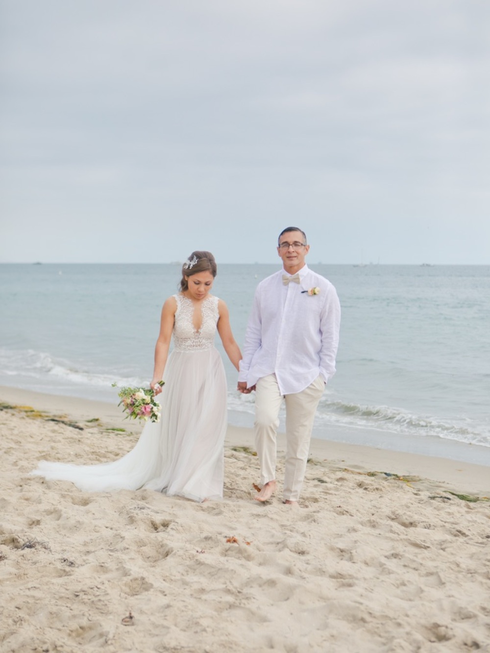 Floral Lace  Halter Wedding  Dress - Picture 4 of 15
